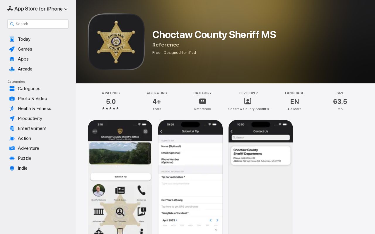 Choctaw County Mississippi sheriff app source checked for released inmate mugshots