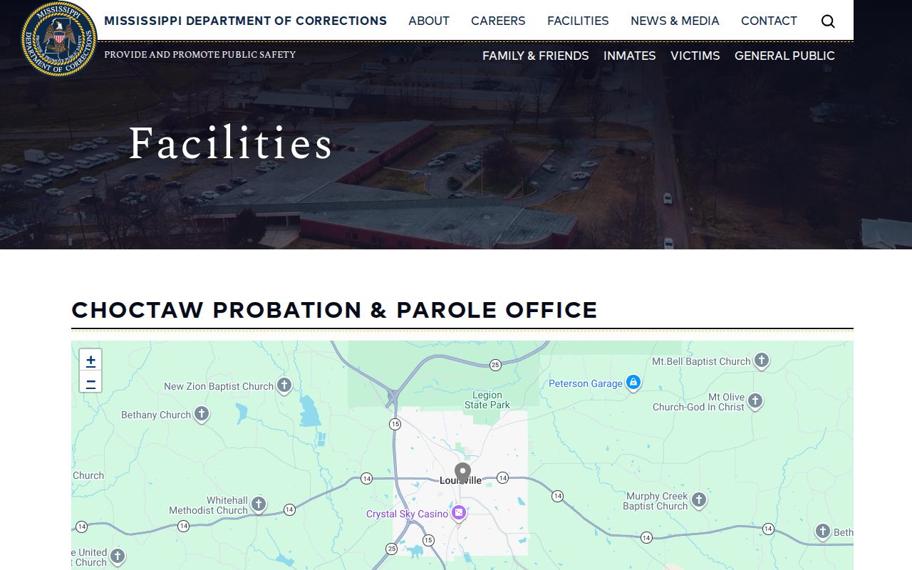 MDOC Choctaw Probation and Parole Office listing
